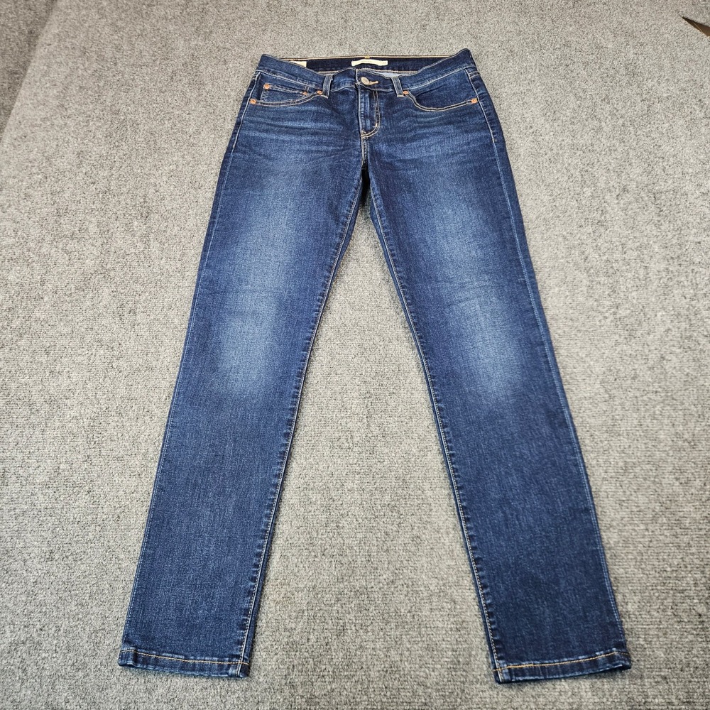 Levis Premium Boyfriend Jeans Womens 27 Dark Wash Blue Denim‎ 19887-0208